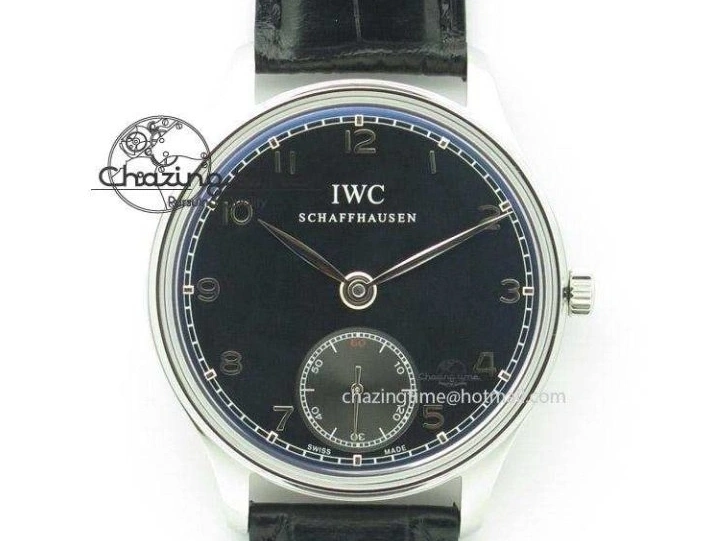 MIROTIME 1219 Affordable Portuguese Real PR Real Annual Calendar IW5035 ZF 1:1 Best Edition White Dial Blue Markers on Blue Leather Strap A 7143